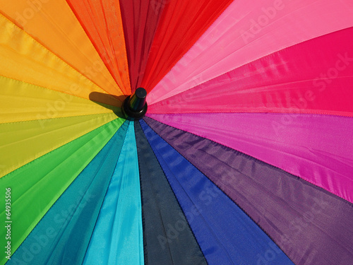 Photo: Colorful pattern of an umbrella Colorful pattern of an umbrella