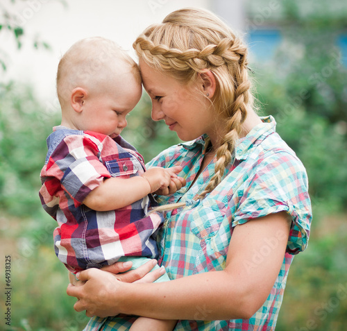 Photo: Mother with her littl baby-boy Mother with her littl baby-boy