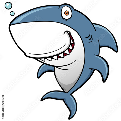 Vector: Vector illustration of Cartoon Shark Vector illustration of Cartoon Shark