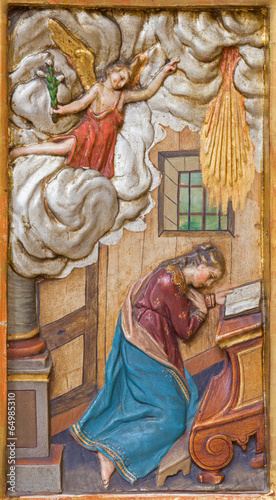 Photo: Trnava - The Annunciation carved relief Trnava - The Annunciation carved relief