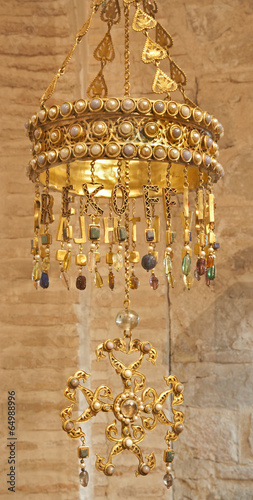 Photo: Toledo - Visigoths crown from San Roman church Toledo - Visigoths crown from San Roman church