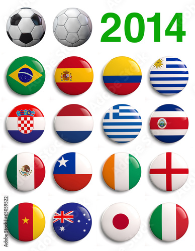 Illustration: Brazil Football 2014 Countries Groups Brazil Football 2014 Countries Groups