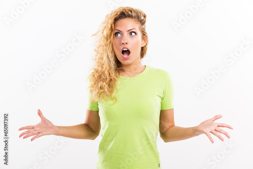 Photo: Yelling girl Yelling girl