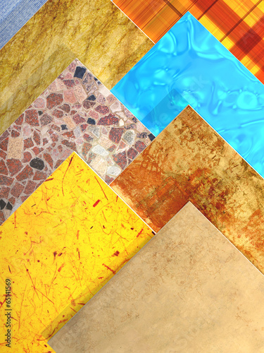 Photo: Samples of ceramic tiles Samples of ceramic tiles