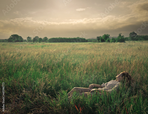 Photo: relax in a field relax in a field