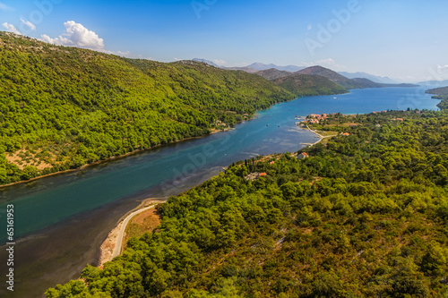 Photo: Ston channel at Peljesac peninsula Ston channel at Peljesac peninsula