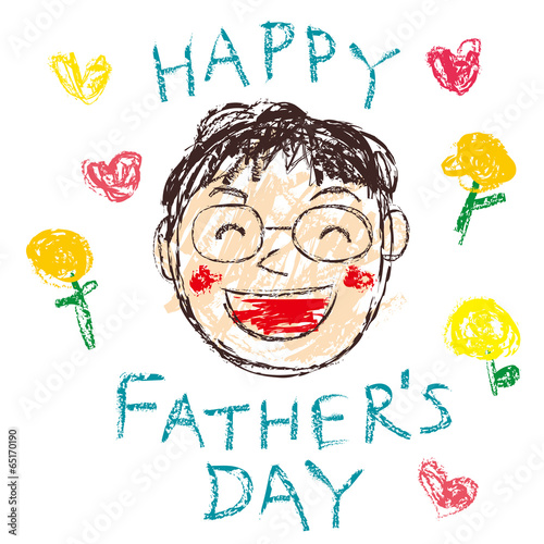 Vector: Kids Drawing_Father's Day_2 Kids Drawing_Father's Day_2