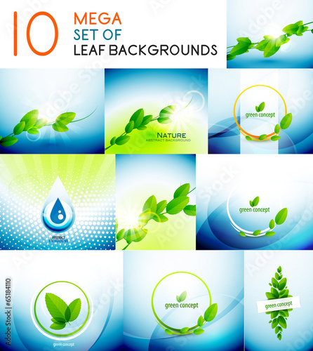 Vector: Vector nature concepts design collection Vector nature concepts design collection