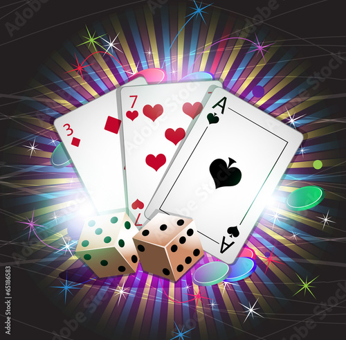 Vector: Gambling background Gambling background