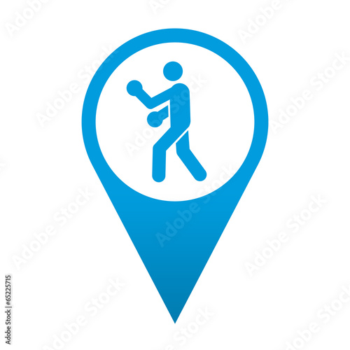 Illustration: Icono localizacion simbolo boxeo Icono localizacion simbolo boxeo