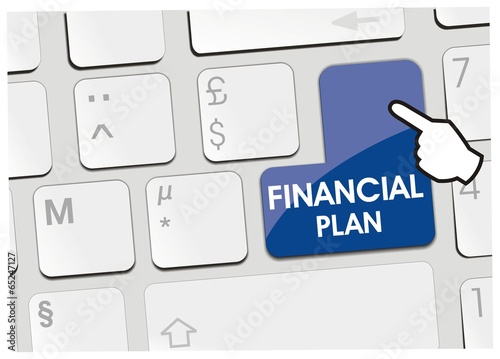 Vector: clavier financial plan clavier financial plan