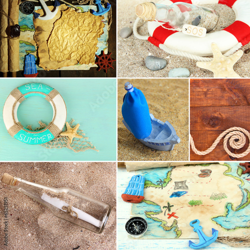 Photo: Sea theme collage Sea theme collage