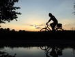 Silhouette vor Abendhimmel Silhouette vor Abendhimmel