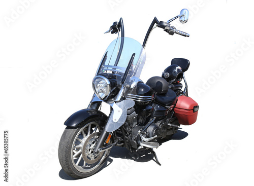Photo: motorcycle on white background motorcycle on white background