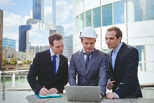 Photo: team of architects and engineer team of architects and engineer