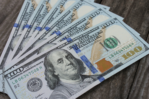 Photo: one hundred dollars of the new design one hundred dollars of the new design