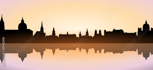 Vector: Skyline Salzburg Österreich Skyline Salzburg Österreich