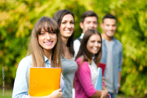 Photo: Smiling students group Smiling students group
