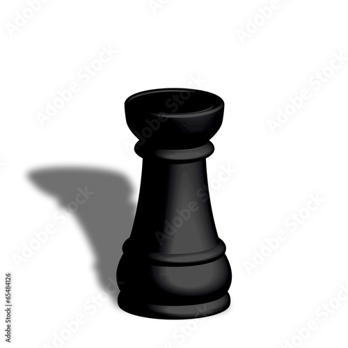 Illustration: Torre nera scacchi Torre nera scacchi
