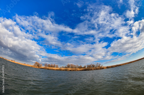 Photo: river channel in Danube Delta river channel in Danube Delta