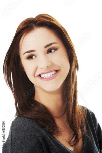 Photo: Young casual woman style. Studio portrait Young casual woman style. Studio portrait