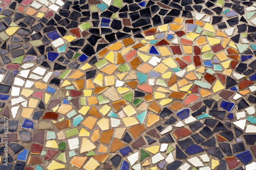 Photo: mosaic on floor is old color style mosaic on floor is old color style