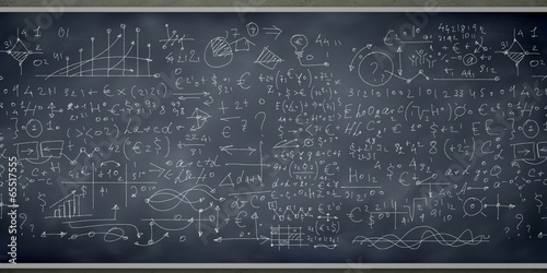 Photo: Sketch on blackboard Sketch on blackboard