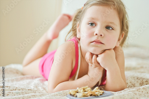 Photo: toddler girl at home toddler girl at home