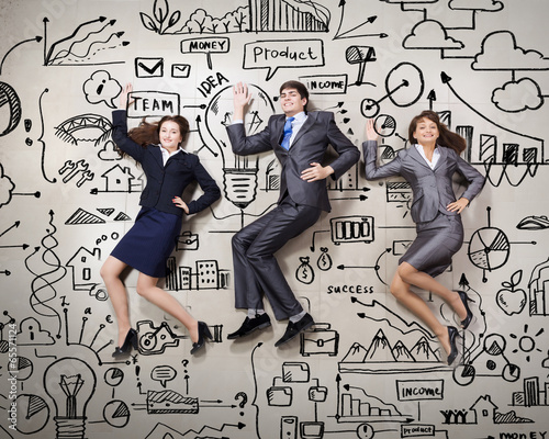 Photo: Funny businesspeople Funny businesspeople