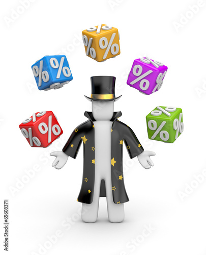 Illustration: Wizard with gifts Wizard with gifts
