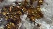 Nugget, gold, bronze, copper, iron. Macro. Extreme closeup Nugget, gold, bronze, copper, iron. Macro. Extreme closeup
