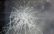 Broken glass in car Broken glass in car