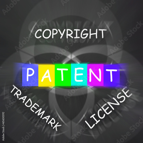 Illustration: Patent Copyright License and Trademark Displays Intellectual Pro Patent Copyright License and Trademark Displays Intellectual Pro
