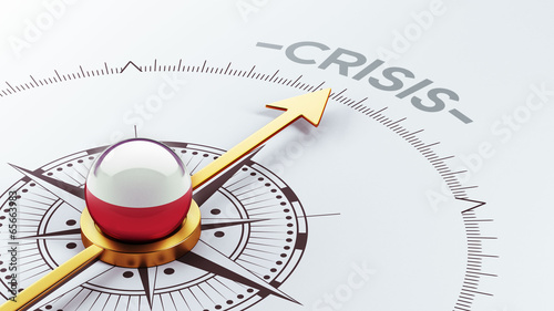Illustration: Poland Crisis Concept. Poland Crisis Concept.