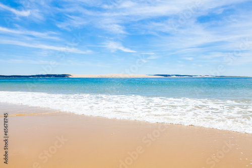  entrée du bassin d'arcachon au cap ferret devant la dune du pyla