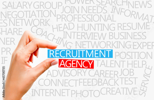 Photo: Recruitment agency concept with popular words from this industry Recruitment agency concept with popular words from this industry