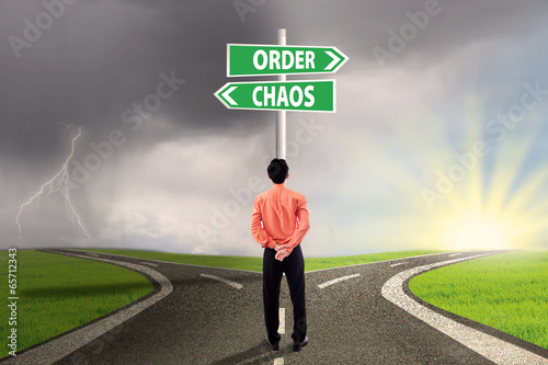Photo: Choosing order or chaos Choosing order or chaos