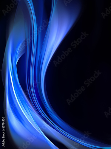 Illustration: Creative Blue Waves For Your Art Design Creative Blue Waves For Your Art Design