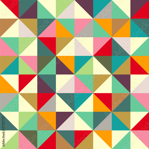 Fototapeta Color triangle seamless pattern
