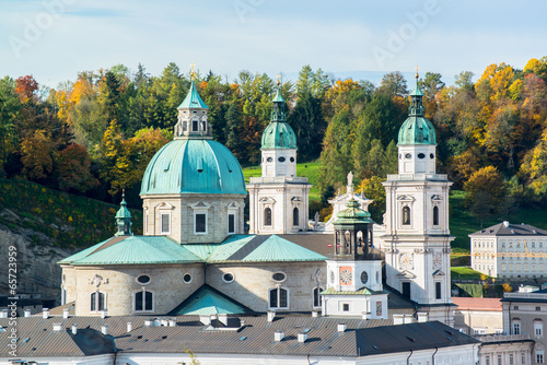 Photo: General view of the historical center of Salzburg, Austria General view of the historical center of Salzburg, Austria