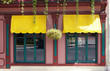 Windows in cafe Windows in cafe