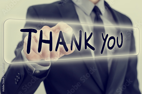 Photo: Thank you button Thank you button