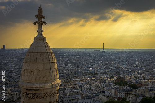 Photo: Aerial View of Paris from Sacre-Cœur Aerial View of Paris from Sacre-Cœur