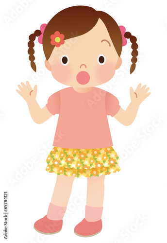 Illustration: 幼い子供 女の子 幼い子供 女の子