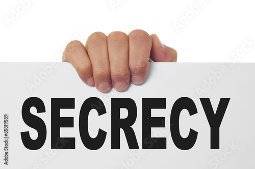 Photo: secrecy secrecy