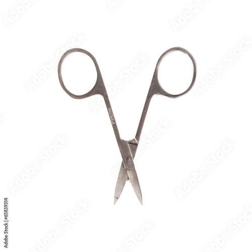 Photo: Tools of a manicure set on a white background Tools of a manicure set on a white background