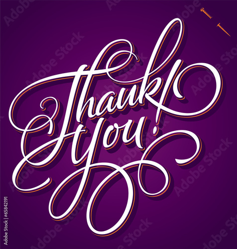 Vector: THANK YOU hand lettering (vector) THANK YOU hand lettering (vector)