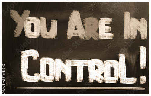 Photo: You Are In Control Concept You Are In Control Concept