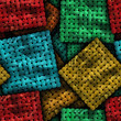 Colorful seamless textured mosaic background Colorful seamless textured mosaic background