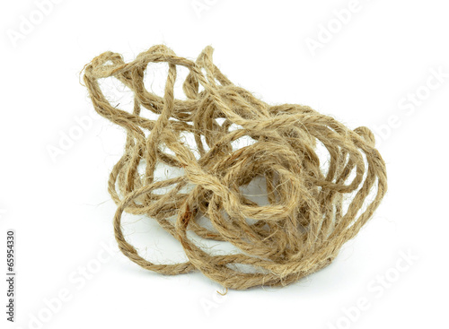 Photo: rope on white rope on white